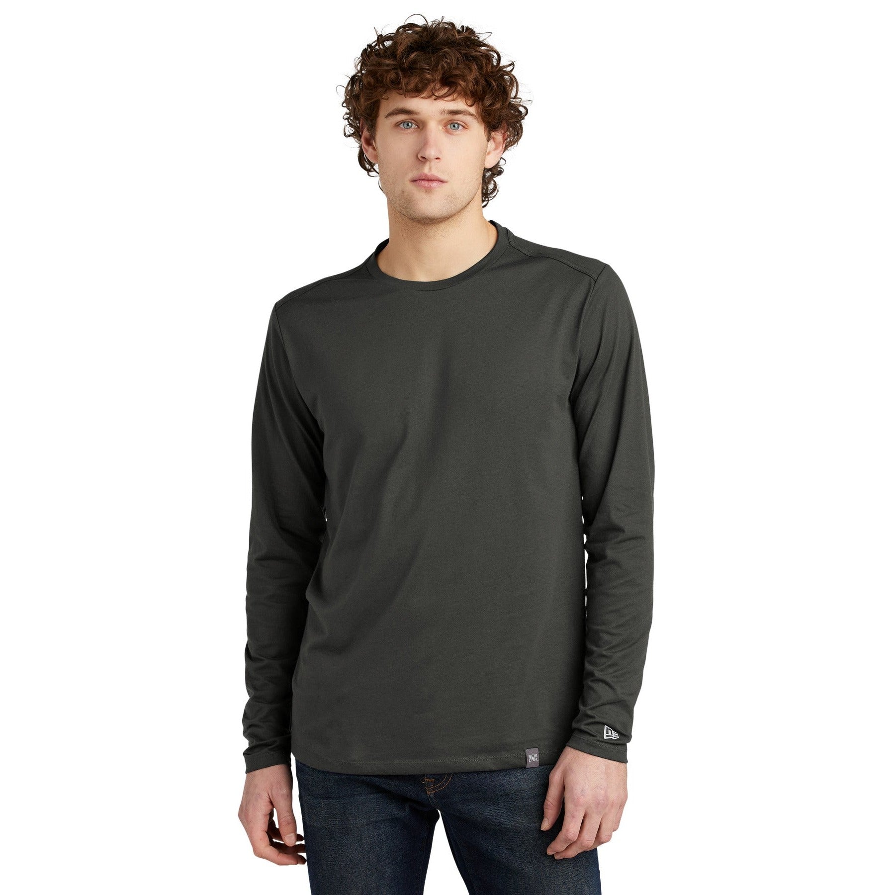 New Era-New Era ® Heritage Blend Long Sleeve Crew Tee. NEA102-MedTech-3